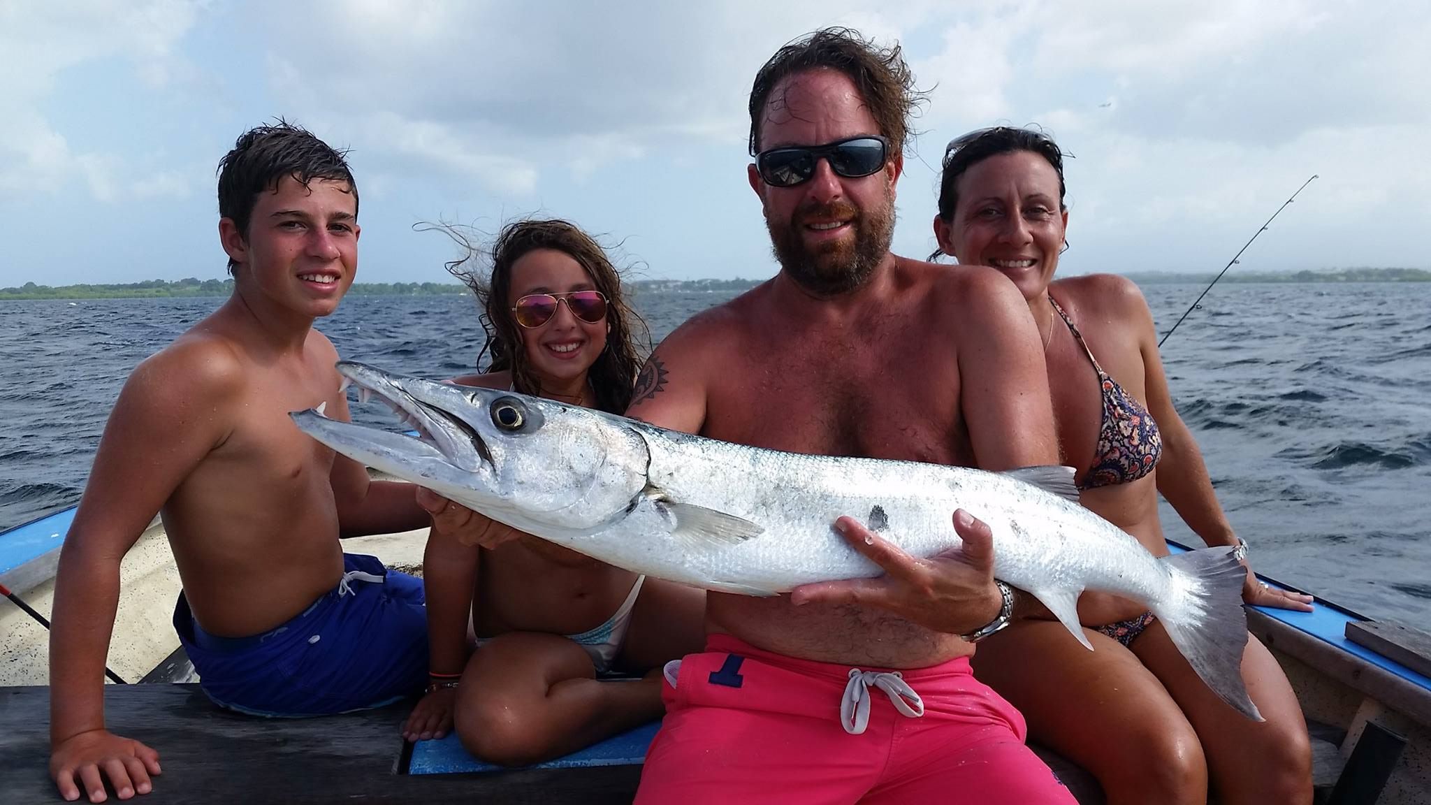 Balade pêche avec une super famille