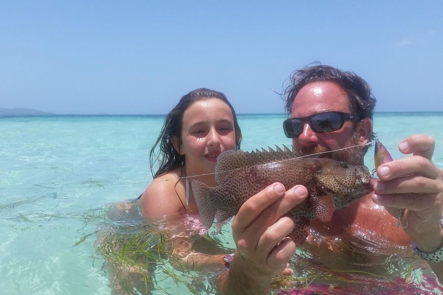 Balade pêche avec une super famille