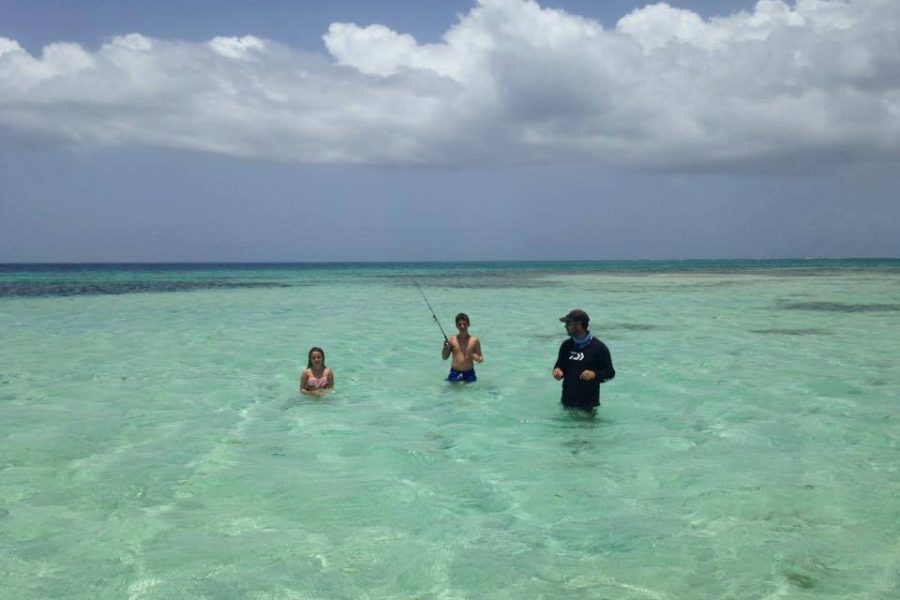 Balade pêche avec une super famille