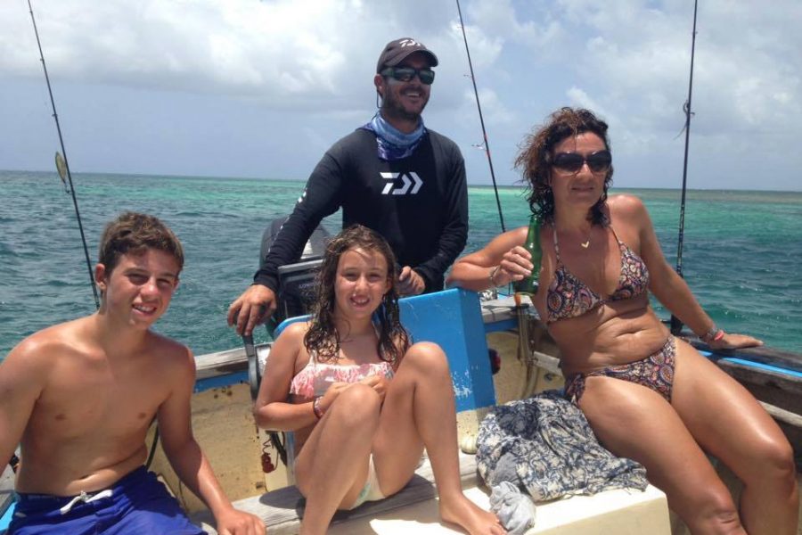 Balade pêche avec une super famille
